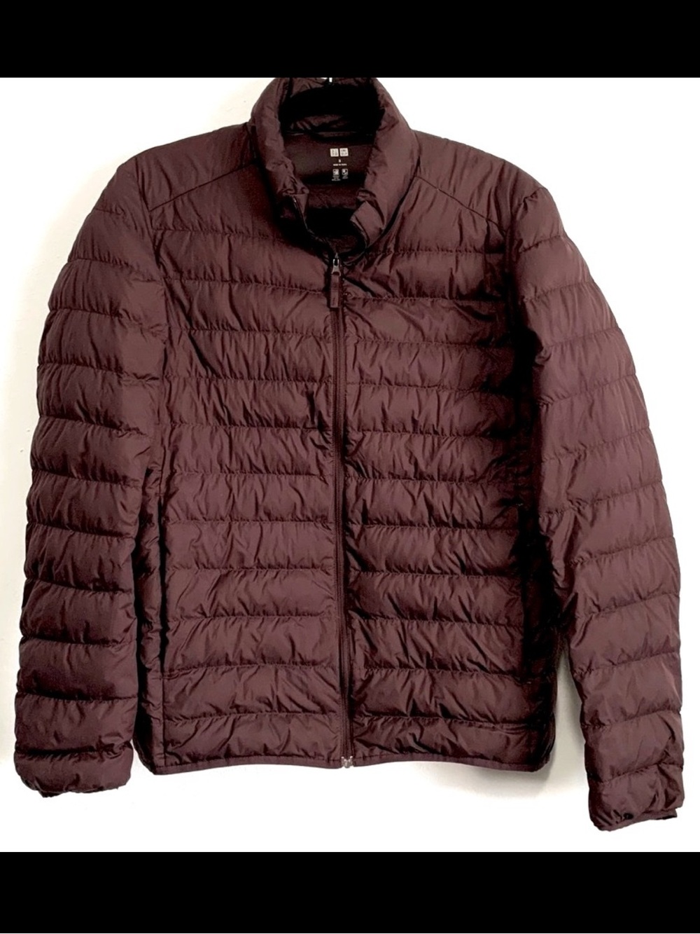 Uniqlo Burgundy Down Puffer Coat